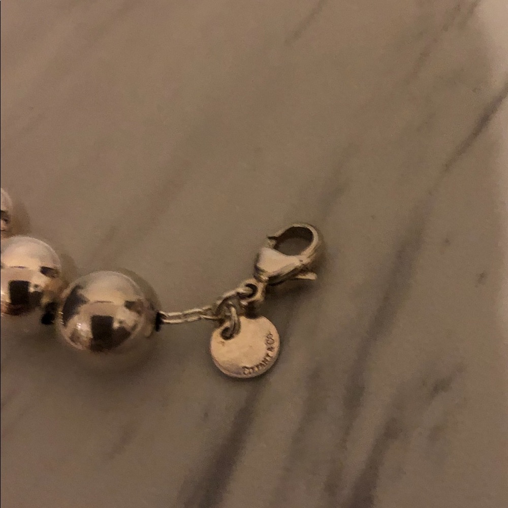Tiffany sterling silver bead bracelet